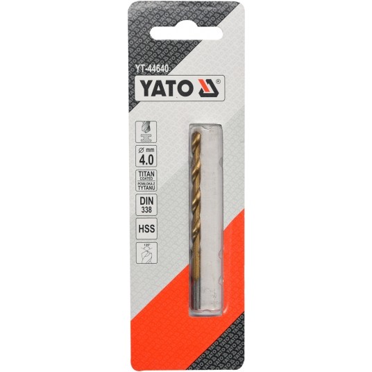 WIERTŁO DO METALU HSS-TiN 4 MM -zdjęcie numer 2
