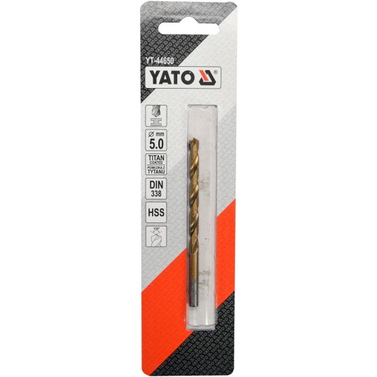 WIERTŁO DO METALU HSS-TiN 5 MM -zdjęcie numer 2