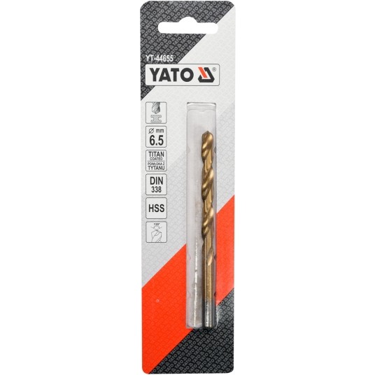WIERTŁO DO METALU HSS-TiN 6,5 MM -zdjęcie numer 2