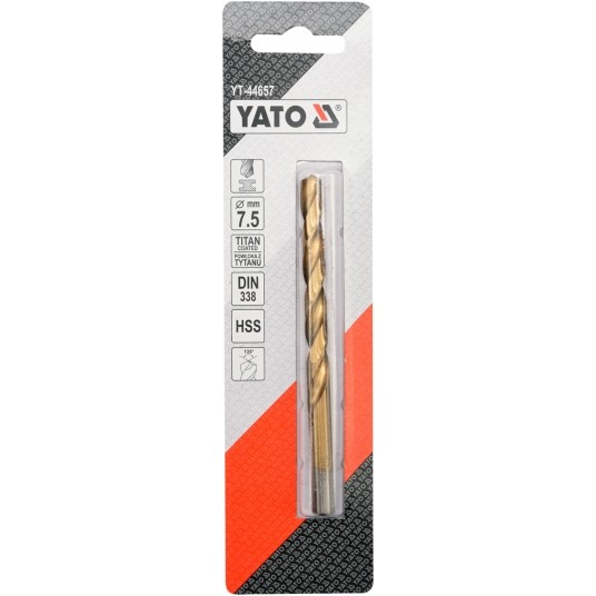 WIERTŁO DO METALU HSS-TiN 7,5 MM -zdjęcie numer 2