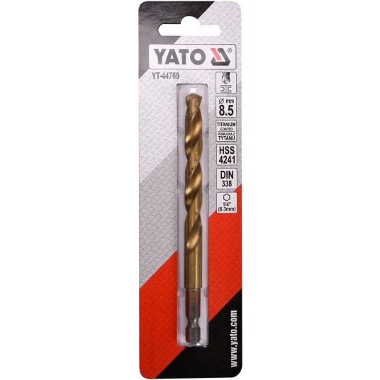 WIERTŁO DO METALU HSS-TiN 8,5MM HEX -zdjęcie numer 2