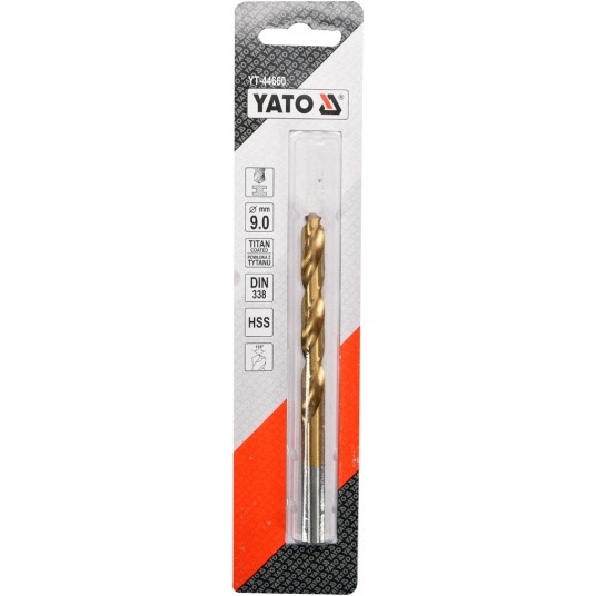 WIERTŁO DO METALU HSS-TiN 9 MM -zdjęcie numer 2