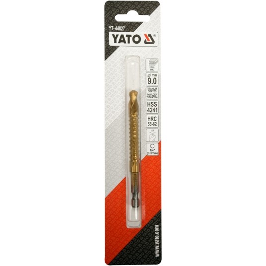 WIERTŁO FREZ DO METALU 9,0MM HSS-TiN HEX -zdjęcie numer 3