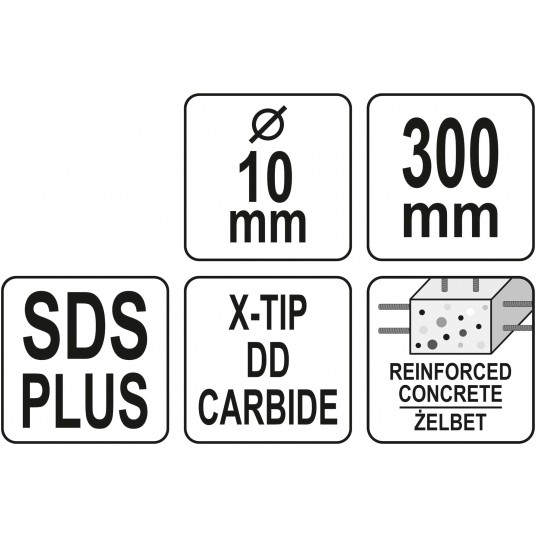 WIERTŁO SDS PLUS PREMIUM 10MM/300MM -zdjęcie numer 5