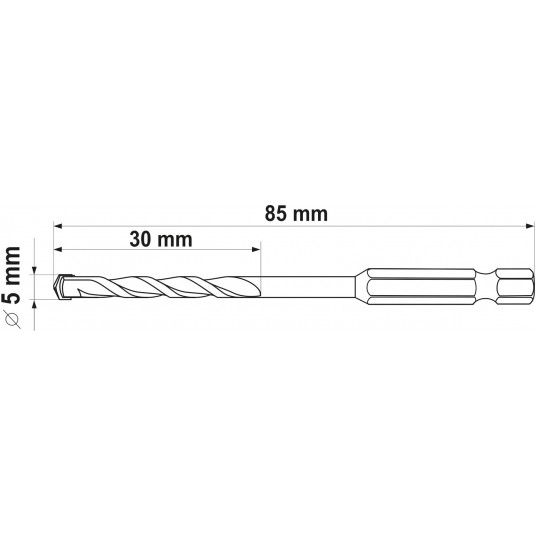 WIERTŁO UNIWERSALNE 5,0MM HEX -zdjęcie numer 5