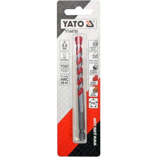 WIERTŁO UNIWERSALNE 8MM HEX -zdjęcie numer 3