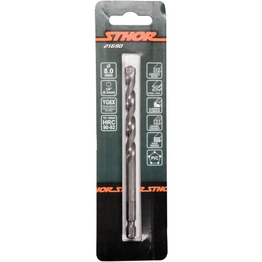 WIERTŁO UNIWERSALNE 8MM HEX -zdjęcie numer 1