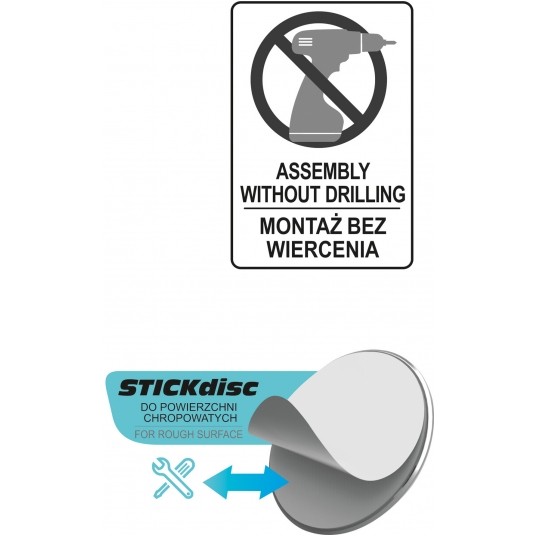 WIESZAK NA RĘCZNIK 55 CM STEELY TAŚMA 3M -zdjęcie numer 3