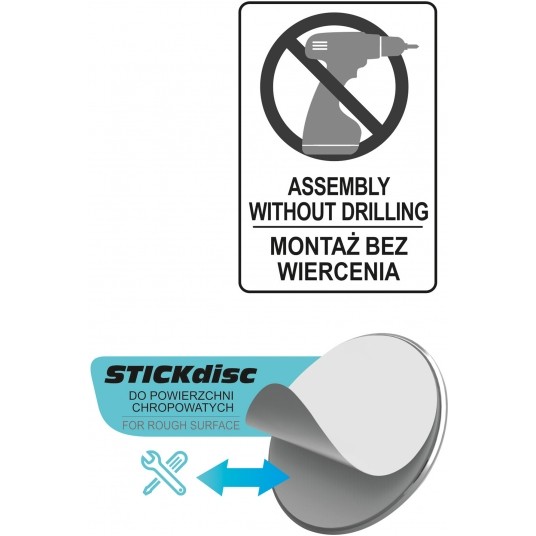 WIESZAK POJEDYNCZY STEELY Z TAŚMĄ 3M -zdjęcie numer 3