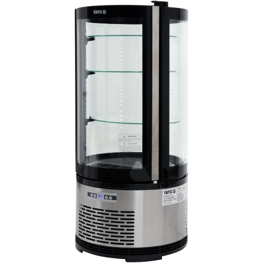 WITRYNA CHŁODNICZA 100L 48x48x103 CZARNA -zdjęcie numer 2