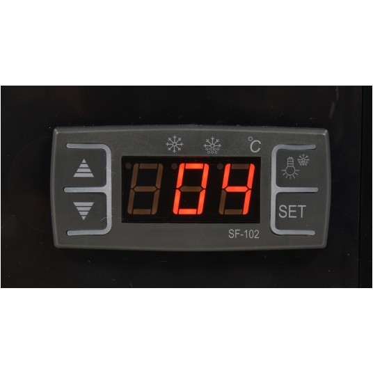 WITRYNA CHŁODNICZA 100L 68x45x67 CZARNA -zdjęcie numer 6