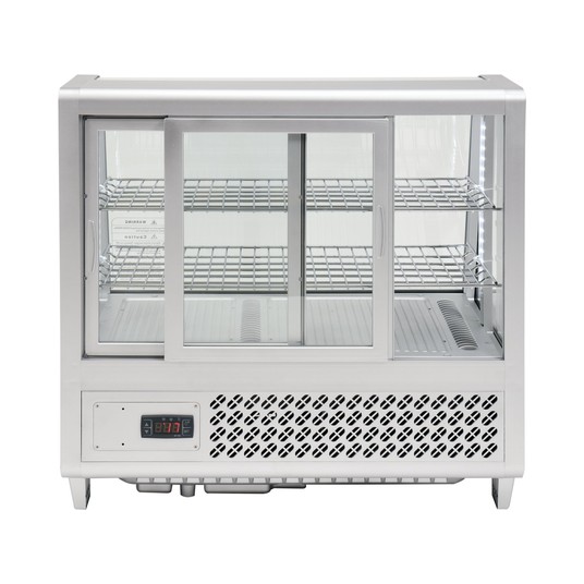 WITRYNA CHŁODNICZA 100L 68x45x67 SREBRNA -zdjęcie numer 4