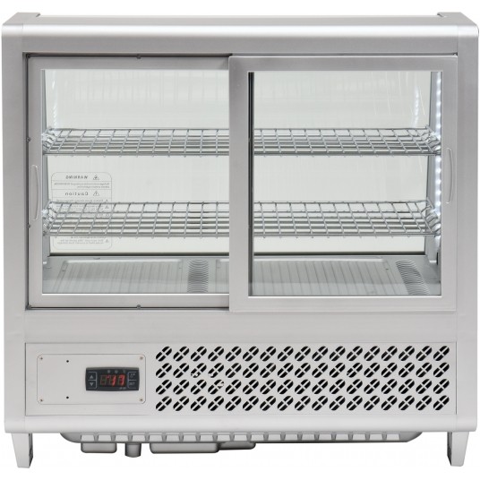 WITRYNA CHŁODNICZA 100L 68x45x67 SREBRNA -zdjęcie numer 9