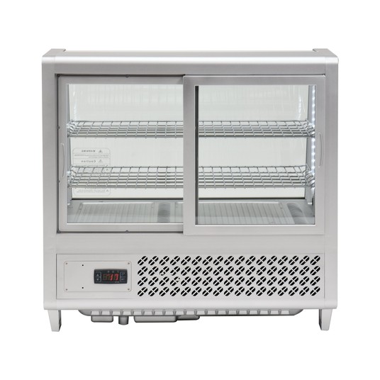 WITRYNA CHŁODNICZA 100L 68x45x67 SREBRNA -zdjęcie numer 5