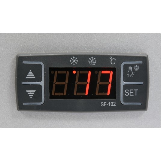 WITRYNA CHŁODNICZA 100L 68x45x67 SREBRNA -zdjęcie numer 6