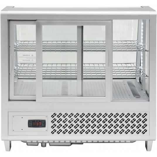 WITRYNA CHŁODNICZA 100L 68x45x67 SREBRNA -zdjęcie numer 4