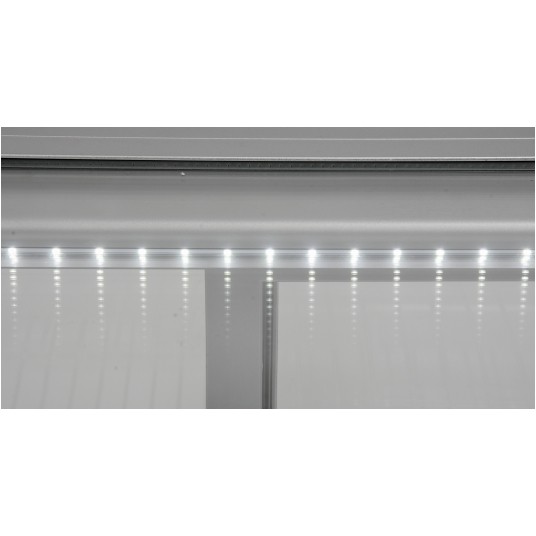 WITRYNA CHŁODNICZA 120L 70x56x68 SREBRNA -zdjęcie numer 4