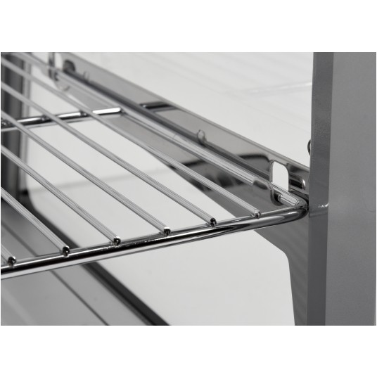 WITRYNA CHŁODNICZA 120L 70x56x68 SREBRNA -zdjęcie numer 6