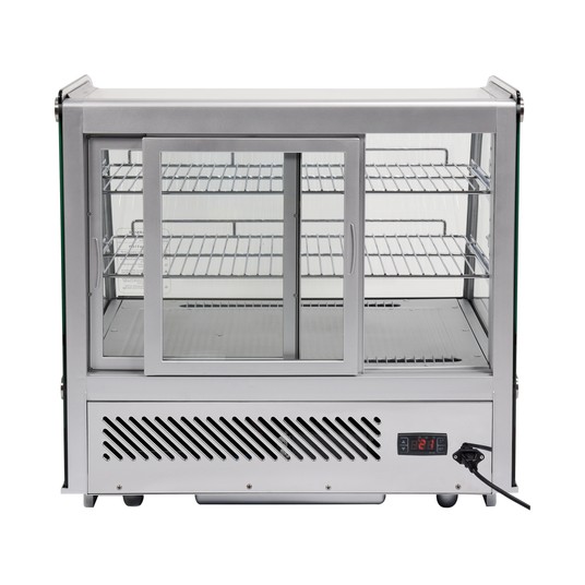 WITRYNA CHŁODNICZA 120L 70x56x68 SREBRNA -zdjęcie numer 5