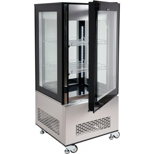 WITRYNA CHŁODNICZA 270L 65x65x150 CZARNA -zdjęcie numer 3