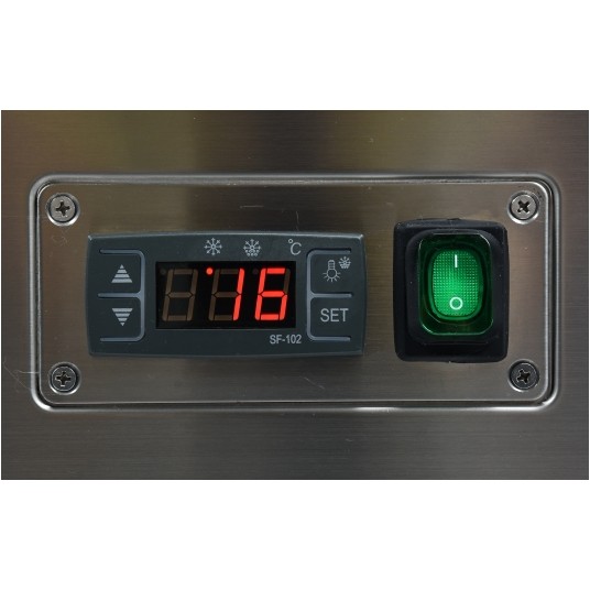 WITRYNA CHŁODNICZA 350L 65x80x144 CZARNA -zdjęcie numer 5