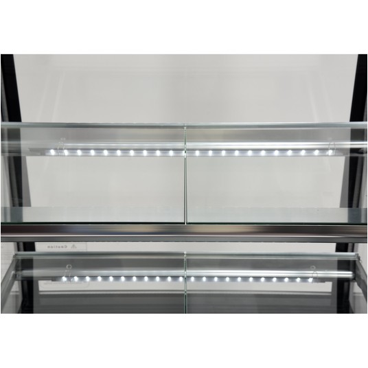 WITRYNA CHŁODNICZA 350L 65x80x144 CZARNA -zdjęcie numer 2