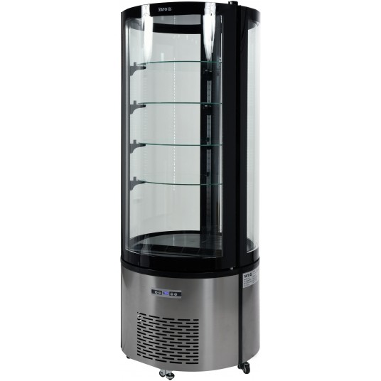 WITRYNA CHŁODNICZA 360L 68x68x175 CZARNA -zdjęcie numer 2