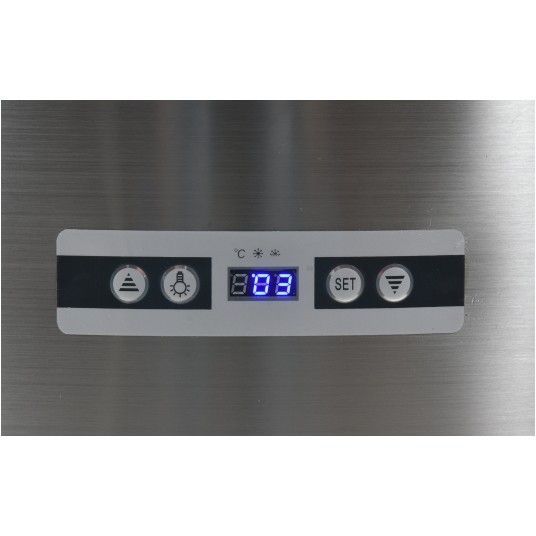 WITRYNA CHŁODNICZA 360L 68x68x175 CZARNA -zdjęcie numer 3