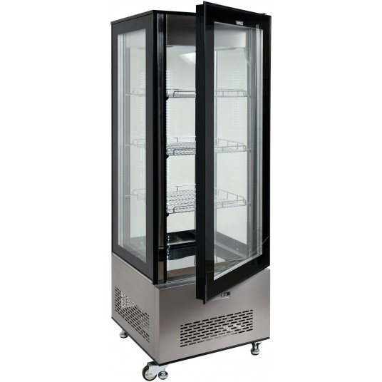 WITRYNA CHŁODNICZA 400L 65x65x190 CZARNA -zdjęcie numer 3