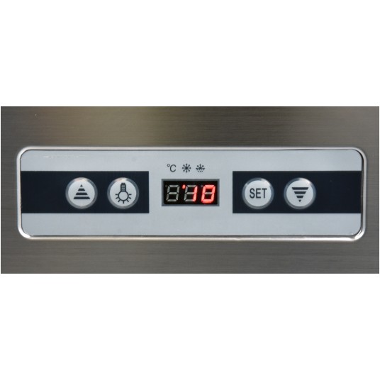 WITRYNA CHŁODNICZA 400L 65x65x190 CZARNA -zdjęcie numer 4