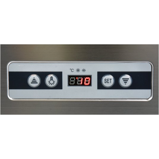 WITRYNA CHŁODNICZA 400L 65x65x190 CZARNA -zdjęcie numer 4