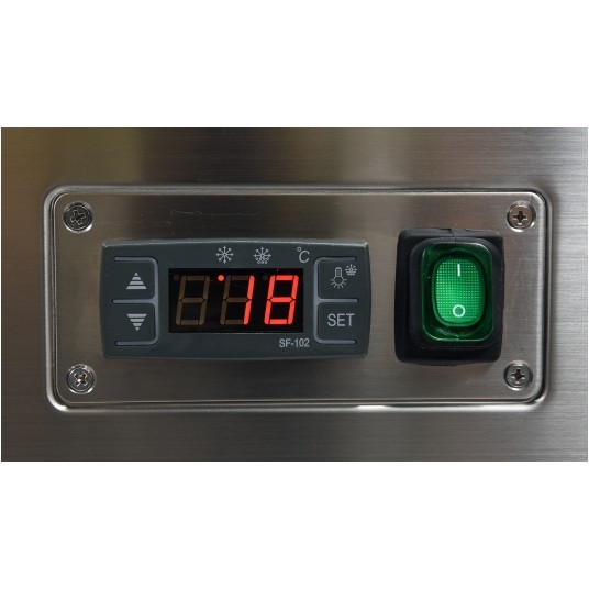 WITRYNA CHŁODNICZA 500L 90x80x144 CZARNA -zdjęcie numer 5