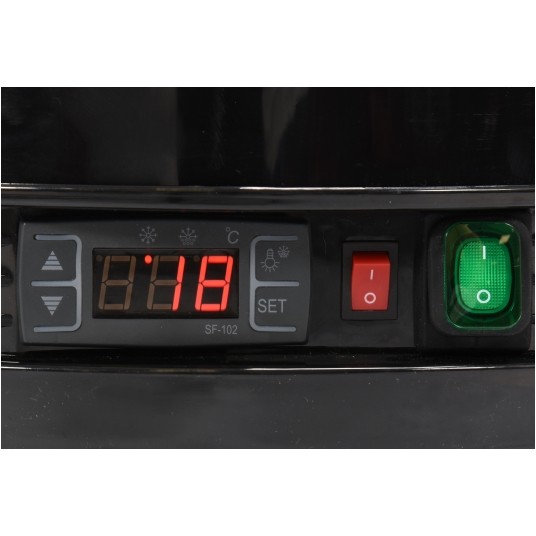 WITRYNA CHŁODNICZA 73L 50x50x106 CZARNA -zdjęcie numer 4