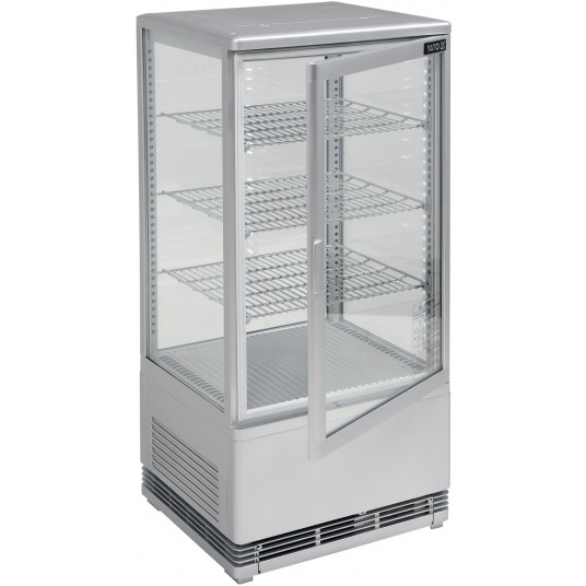 WITRYNA CHŁODNICZA 78L 42x38x96 SREBRNA -zdjęcie numer 3