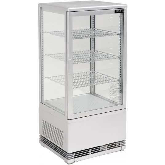 WITRYNA CHŁODNICZA 78L 42x38x96 SREBRNA -zdjęcie numer 10