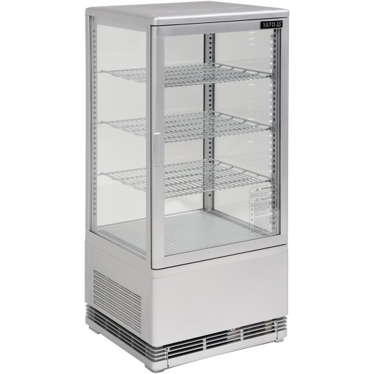 WITRYNA CHŁODNICZA 78L 42x38x96 SREBRNA -zdjęcie numer 9