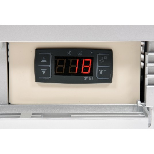 WITRYNA CHŁODNICZA 78L 42x38x96 SREBRNA -zdjęcie numer 5