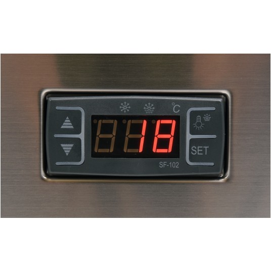 WITRYNA CHŁODNICZA 78L 43x39x98 CZARNA -zdjęcie numer 3