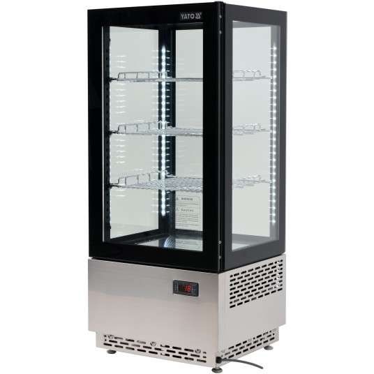 WITRYNA CHŁODNICZA 78L 43x39x98 CZARNA -zdjęcie numer 2