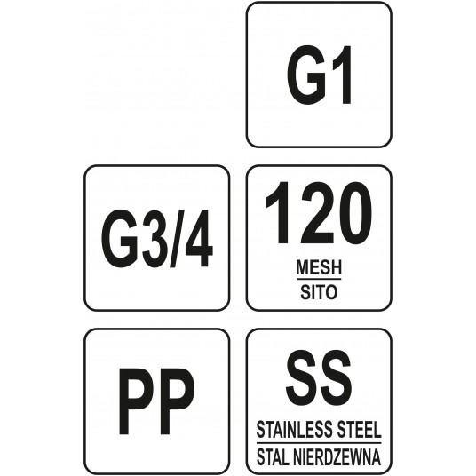 WKŁAD SIATKOWY DO FILTRA WODY 3/4 I 1" -zdjęcie numer 4