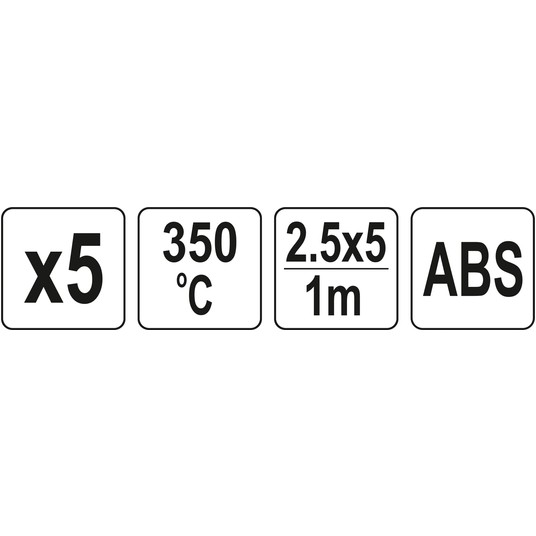 WKŁADY ABS 2,5X5MM 5X1M 5SZT. -zdjęcie numer 4