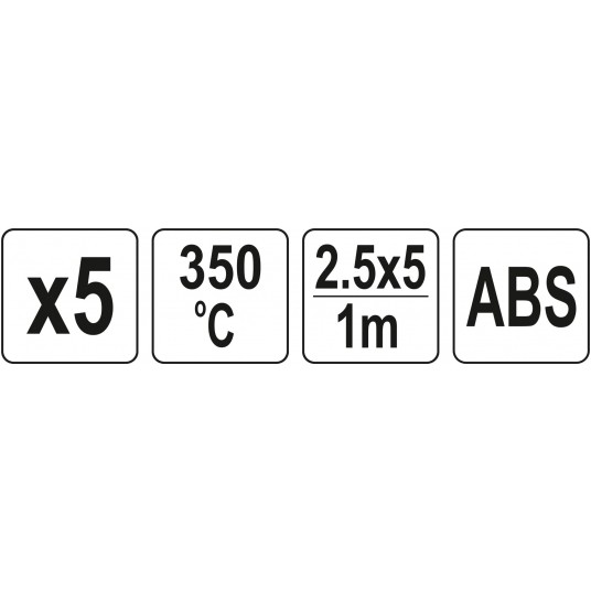 WKŁADY ABS 2,5X5MM 5X1M 5SZT. -zdjęcie numer 4