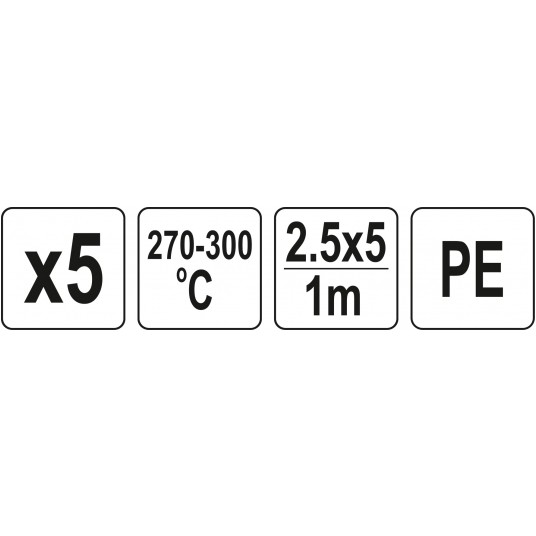 WKŁADY PE 2,5X5MM 5X1M 5SZT. -zdjęcie numer 4