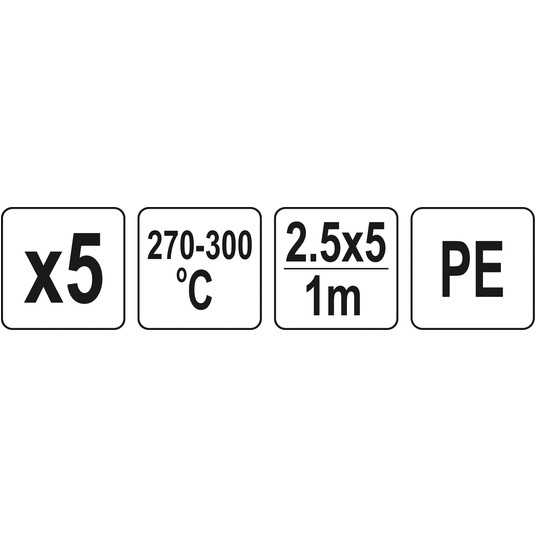 WKŁADY PE 2,5X5MM 5X1M 5SZT. -zdjęcie numer 4