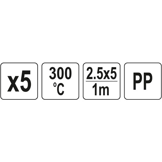 WKŁADY PP 2,5X5MM 5X1M 5SZT. -zdjęcie numer 4