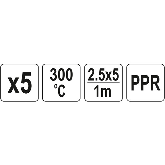 WKŁADY PPR 2,5X5MM 5X1M 5 SZT. -zdjęcie numer 4