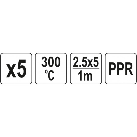WKŁADY PPR 2,5X5MM 5X1M 5 SZT. -zdjęcie numer 4
