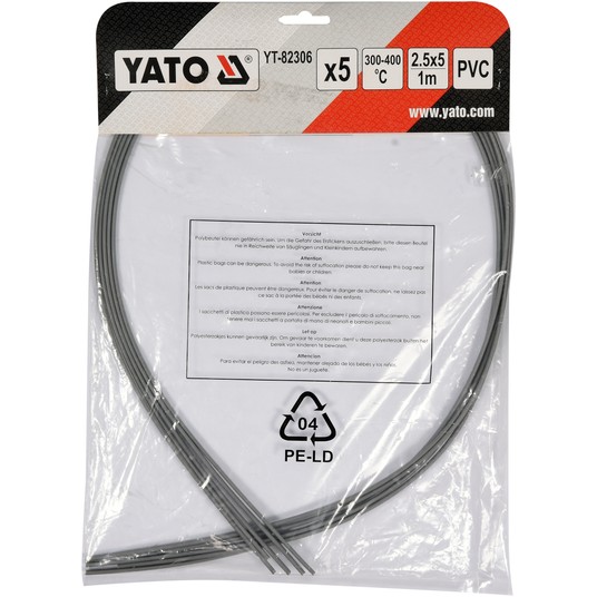WKŁADY PVC 2,5X5MM 5X1M 5SZT. -zdjęcie numer 3