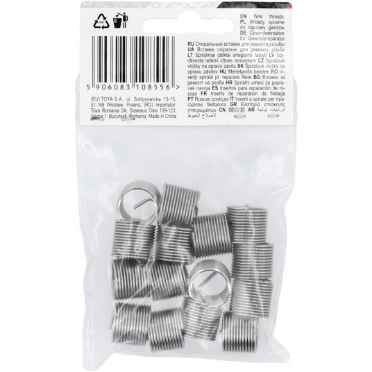 WKŁADY SPIRALNE DO NAP. GWINTÓW M10X1,0 -zdjęcie numer 4