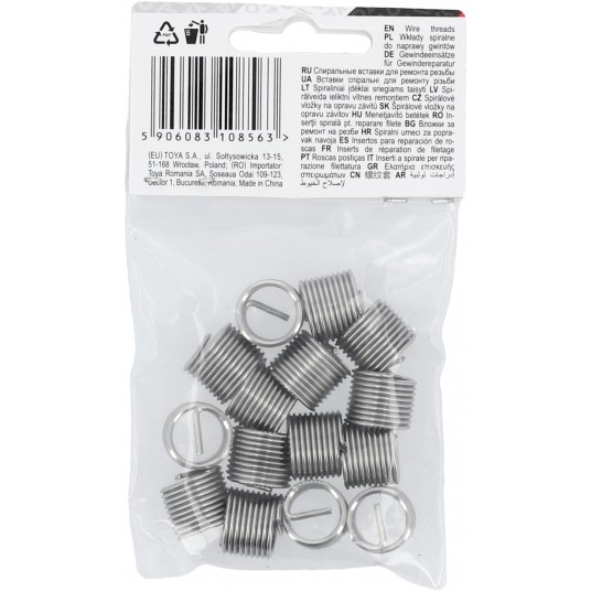 WKŁADY SPIRALNE DO NAP. GWINTÓW M10X1,25 -zdjęcie numer 4